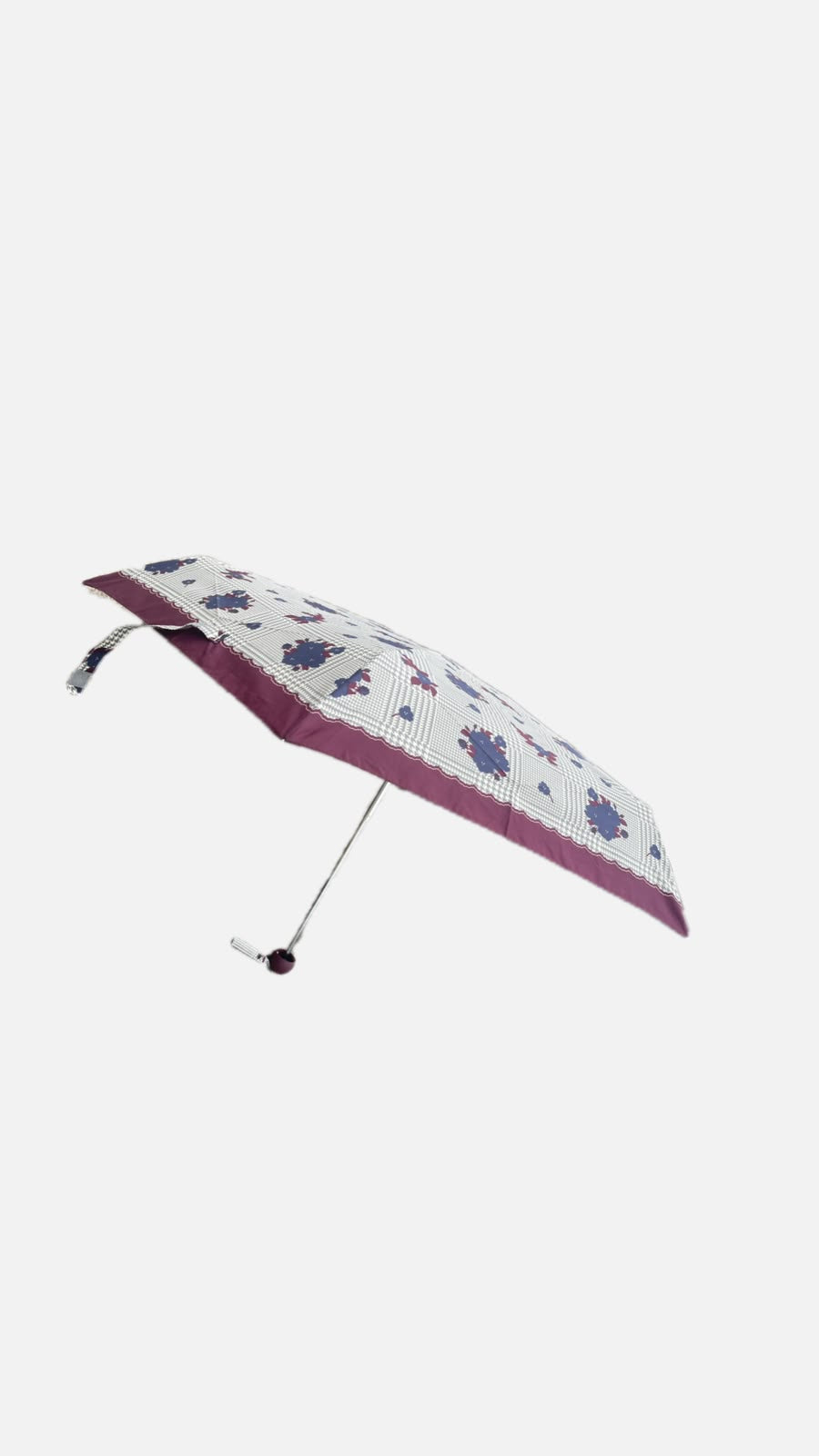 Vintage Floral Compact Umbrella
