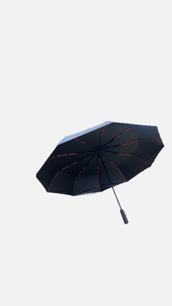 Luxury Black Foldable Umbrella