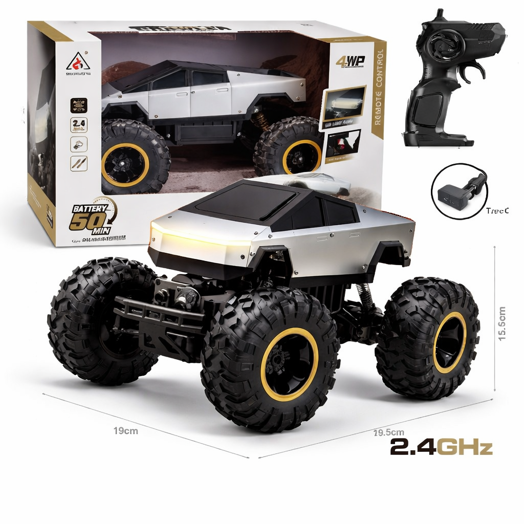 Cyber Truck Style RC Car 1:8 Scale – 2.4GHz Off-Road Monster Truck