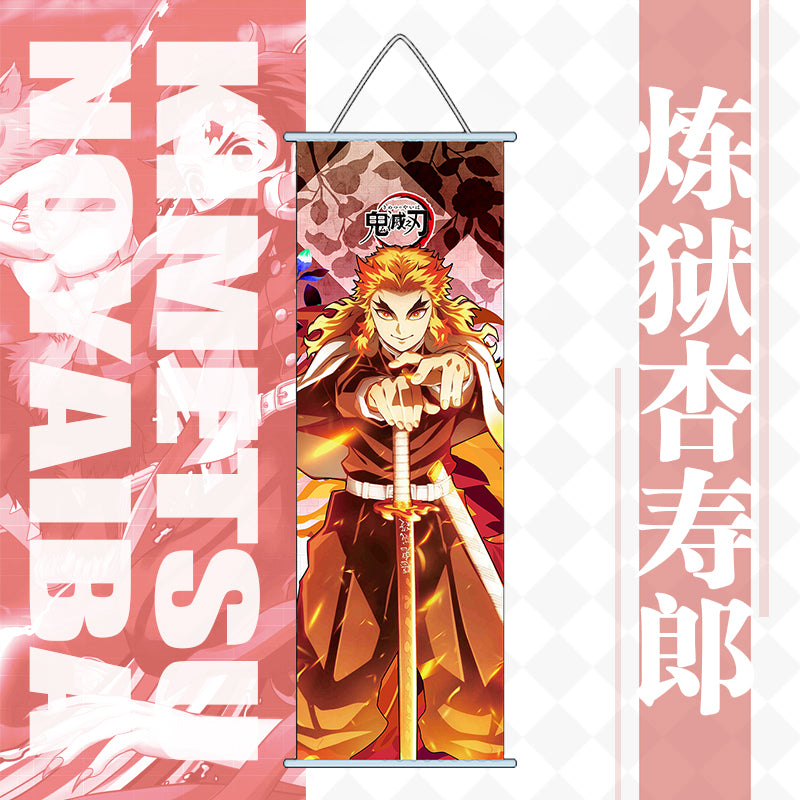 Kyojuro Rengoku Anime Fabric Poster