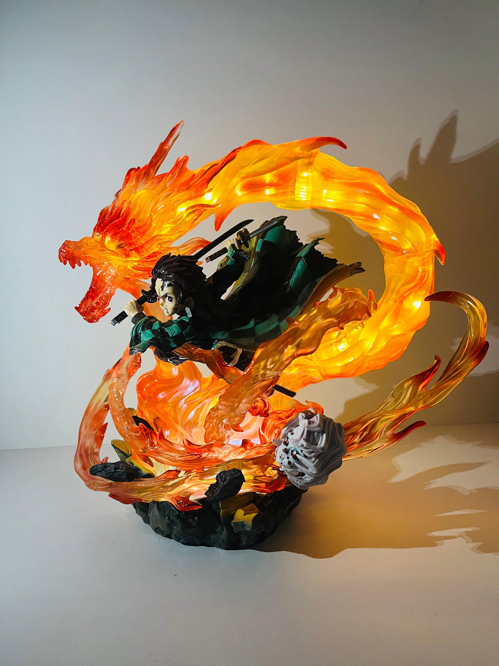 Flame Dragon Tanjiro LED Action Figure (Premium Edition)