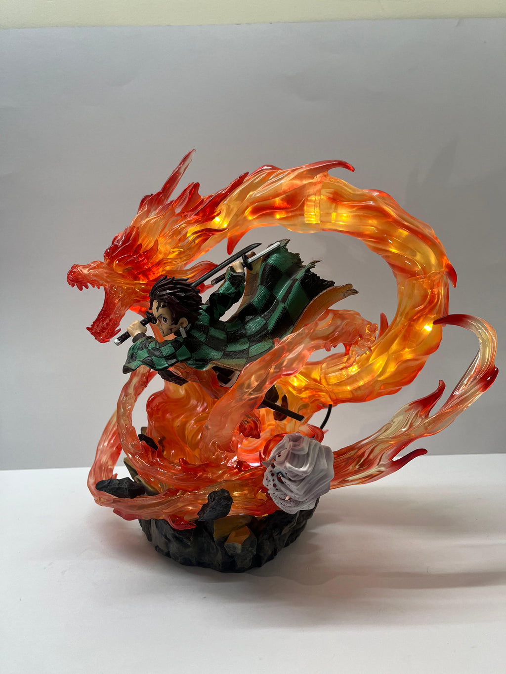 Flame Dragon Tanjiro LED Action Figure (Premium Edition)