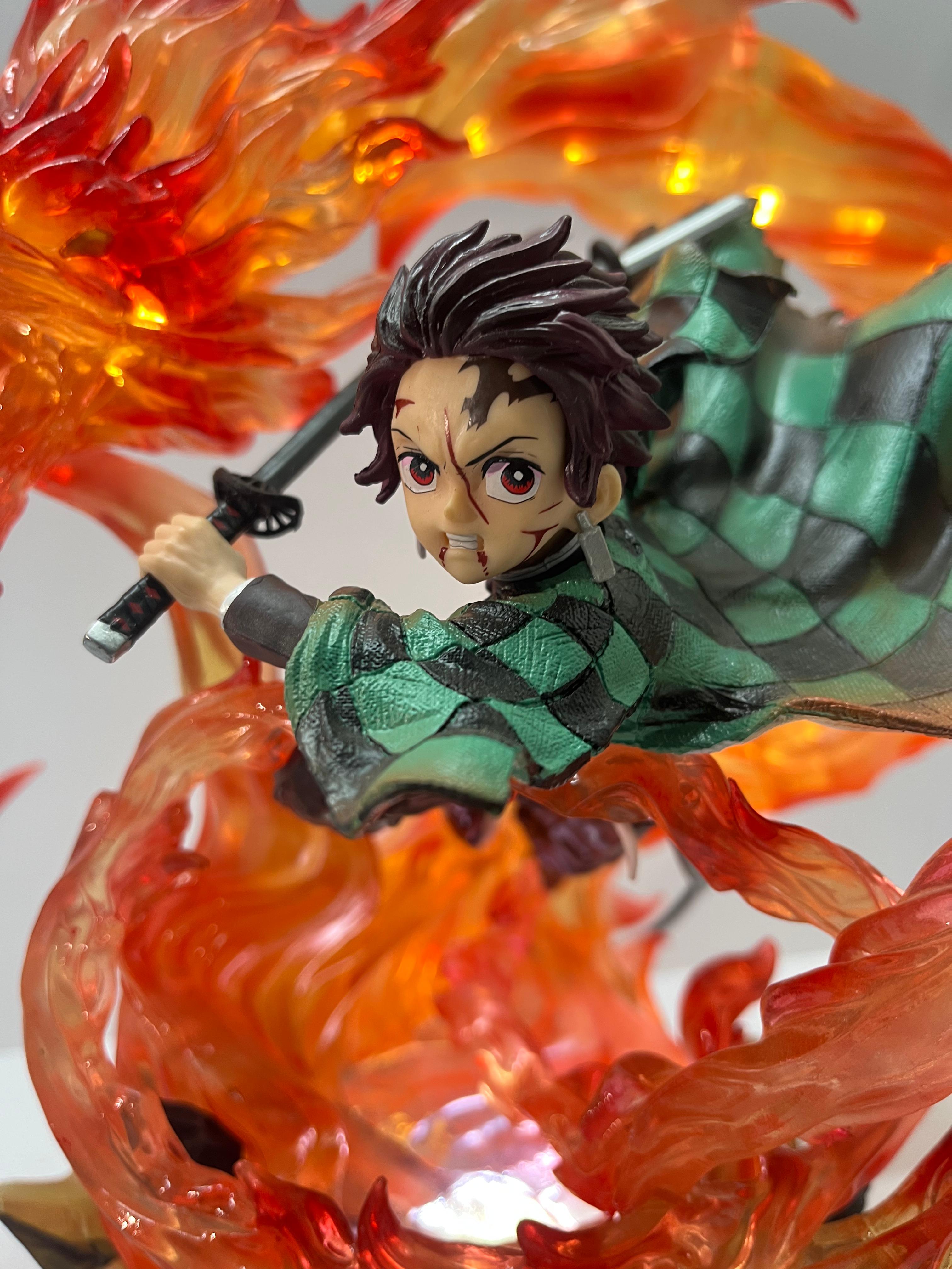 Flame Dragon Tanjiro LED Action Figure (Premium Edition)