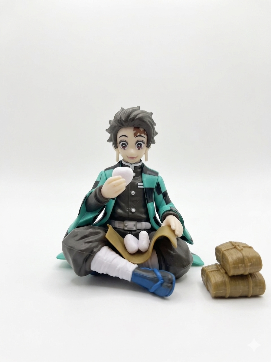 Tanjiro Kamado Mini Sitting Action Figure
