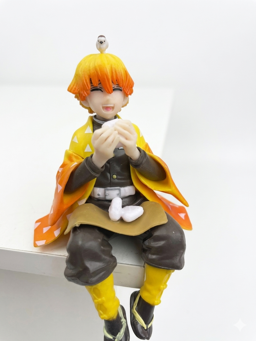 Zenitsu Agatsuma Mini Sitting Action Figure
