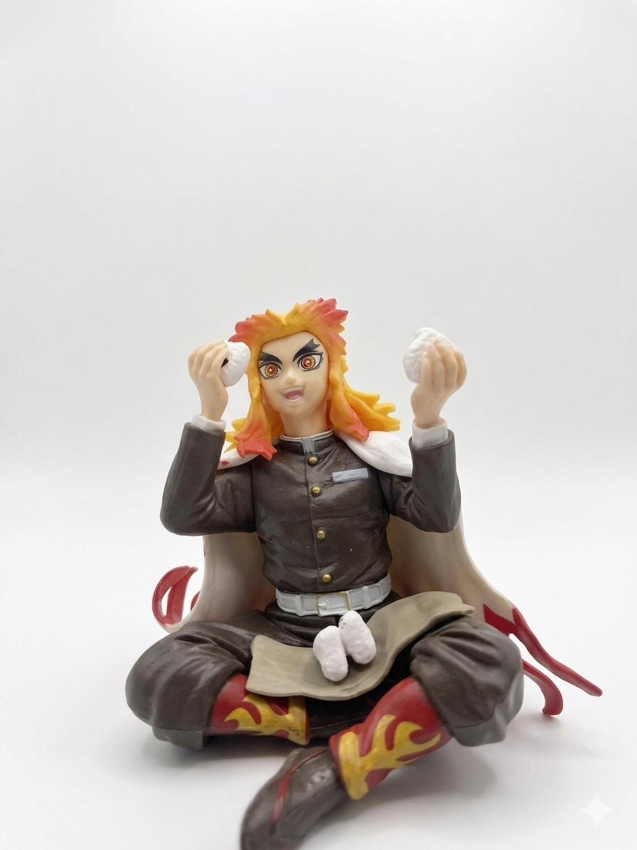 Kyojuro Rengoku Mini Sitting Action Figure