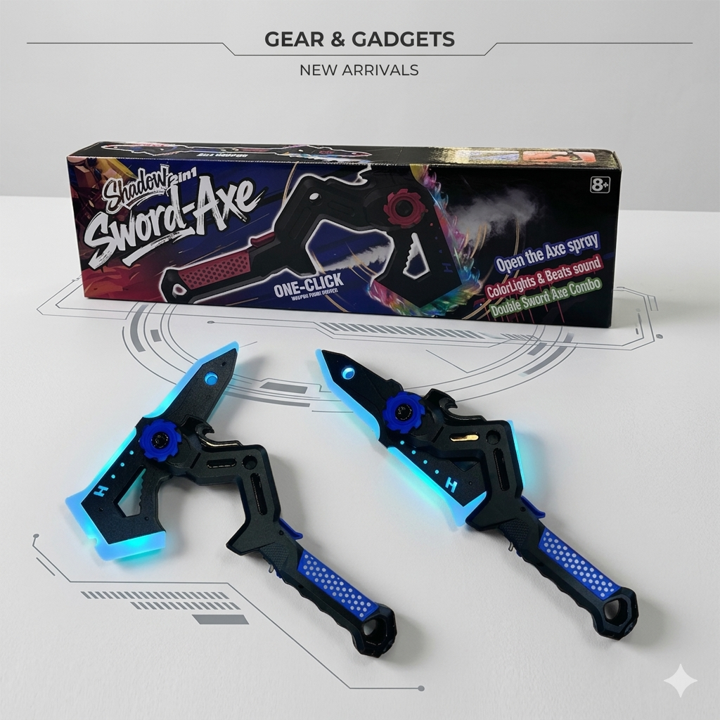 Shadow Twin Sword-Axe LED Toy Set