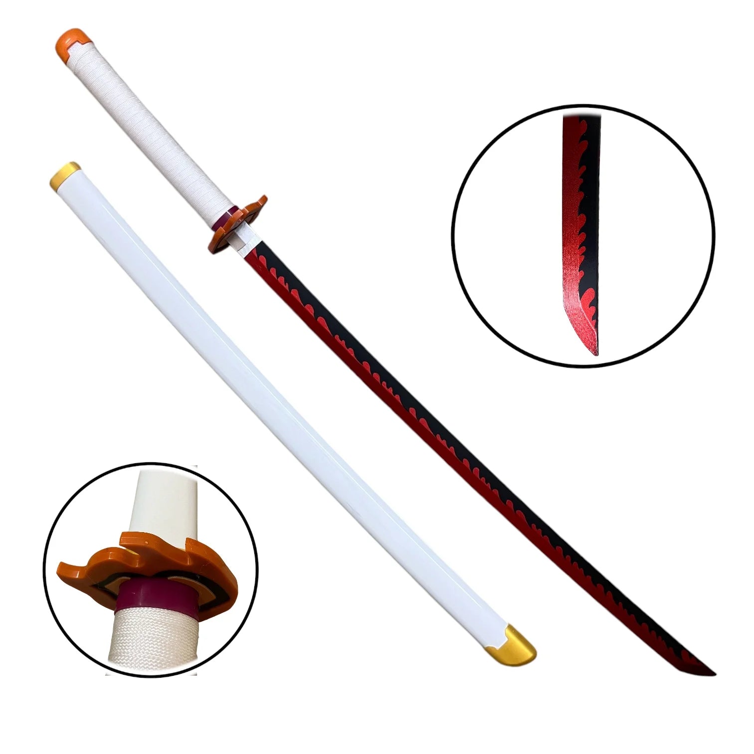 Kyojuro Rengoku Wooden Nichirin Katana