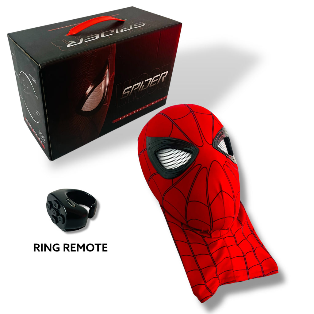 Inspired Spider-Man LED Mask with Ring Control (Movie Style)