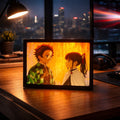 Tanjiro Kamado & Kanao Anime LED Light Frame