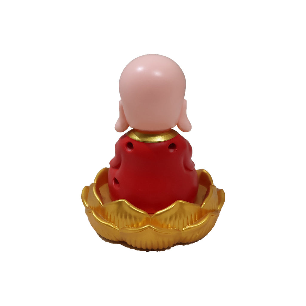 Meditating Monk Solar Bobble Head