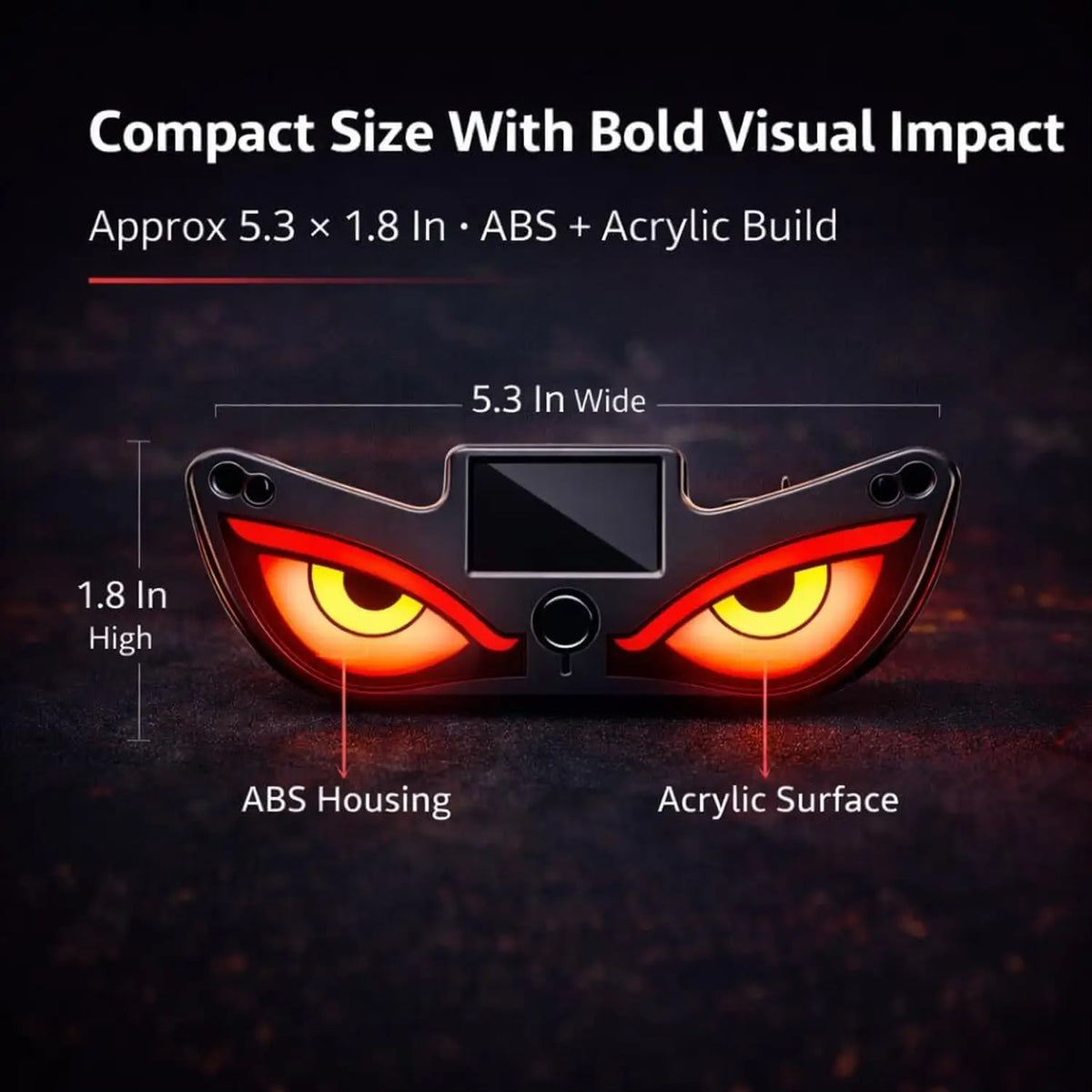 Solar Evil Eye Warning Light – LED Safety Light for Cars & Bikes