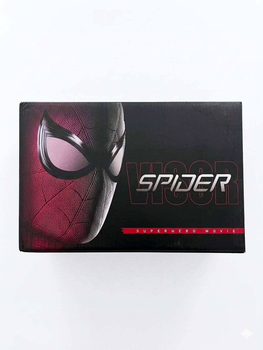 Inspired Spider-Man LED Mask with Ring Control (Movie Style)
